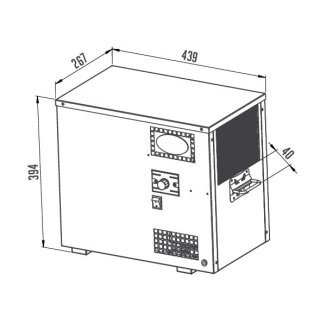 Durchlaufkühler AS-40 Zapfanlage Untertheke